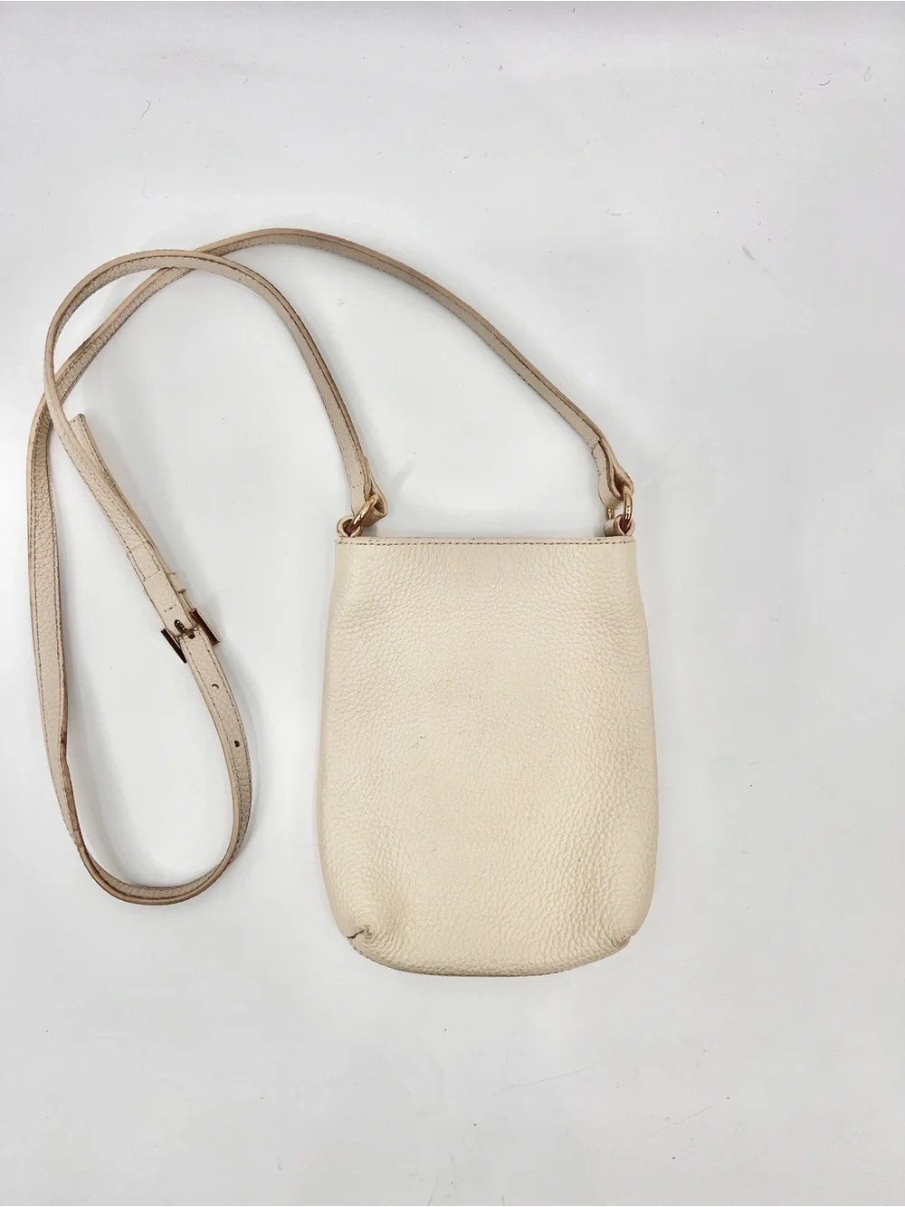 Quince small leather crossbody cream - Picture 5 of 10